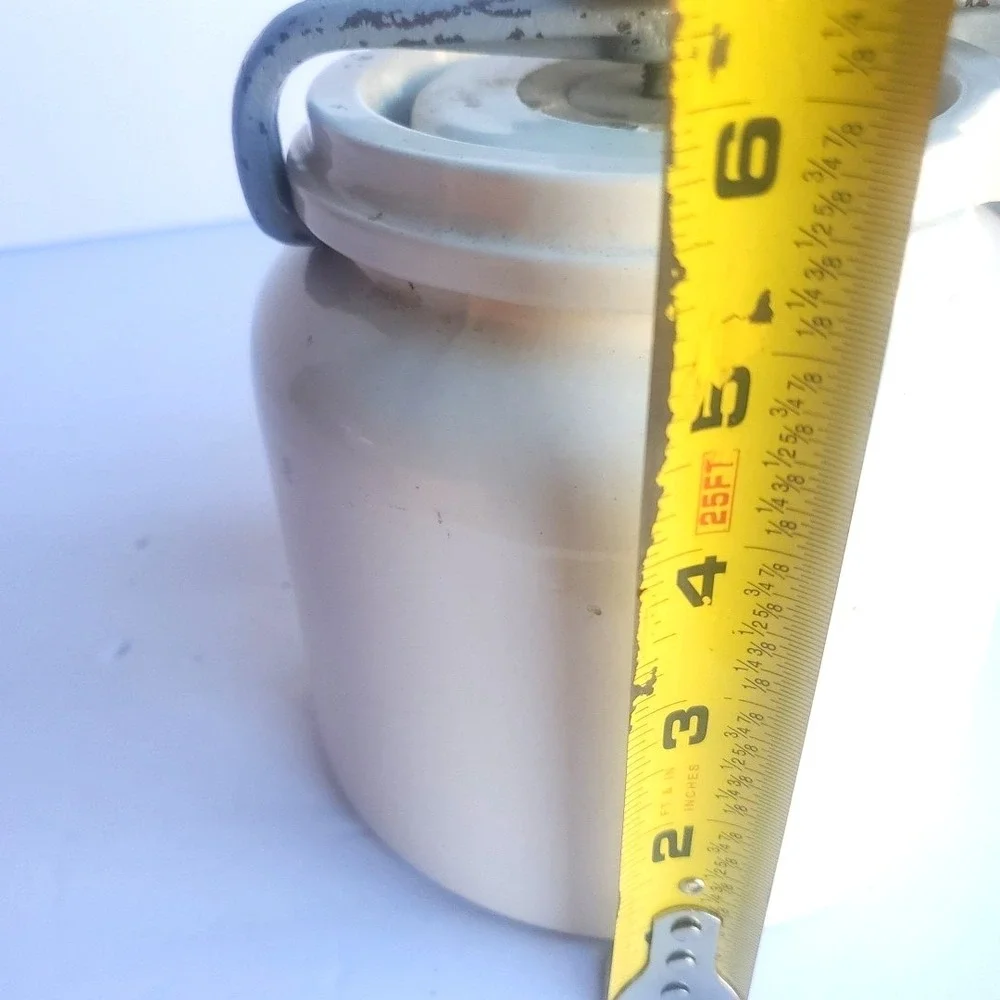 Vintage Norton‎ Ceramic Turn Screw Small Stoneware Mill Grinding Jar BF 00 RARE